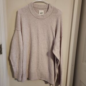 Aerie Soft Pink Cozy Oversize Sweater Large